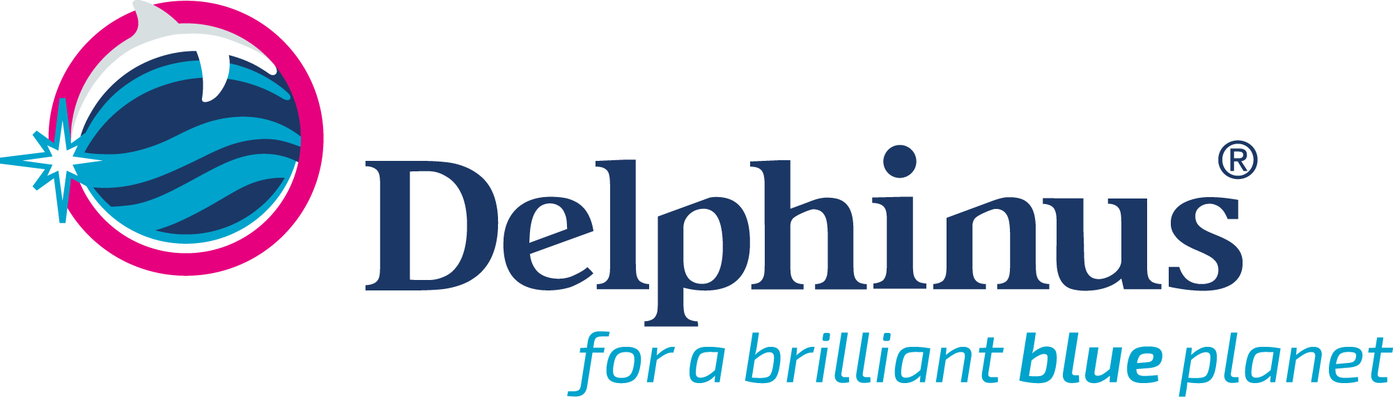 Logo Delphinus nado con delfines